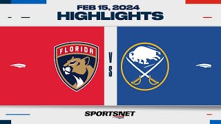 NHL Highlights | Panthers vs. Sabres - February 15, 2024