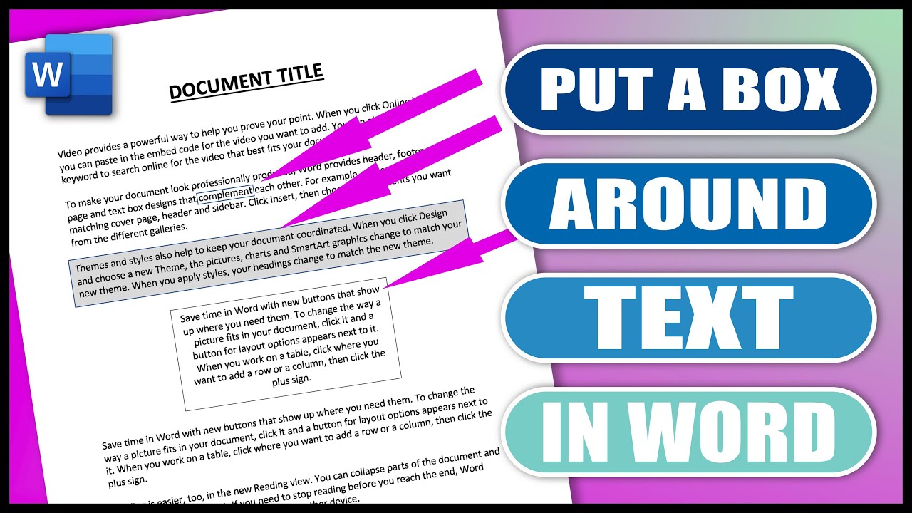 How To Put A Box Around Text In Word Hot Sex Picture How To Put A Box Around Text In Word Hot Sex Picture