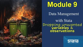 Using #Stata to drop wanted variables and observation during cleaning
