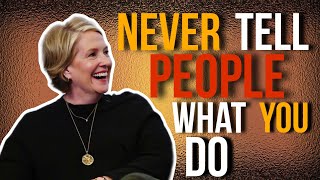 Just AVOID TELLING PEOPLE WHAT YOU DO | Brene Brown MOTIVATION