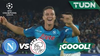 ¡Trallazo y GOLAZO de Raspadori! | Napoli 2-0 Ajax | UEFA Champions League 22/23-J4 | TUDN