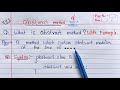 Abstract Method in Java | Learn Coding