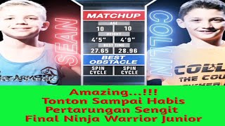 AMAZING...!!!  PERTARUNGAN SENGIT FINAL NINJA WARRIOR JUNIOR