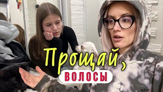 Кира подстриглась. Бракованная посылка и носочные пряди.