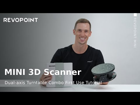 Revopoint Mini 3d Scanner Dual Axis Turntable Combo First Use Tutorial