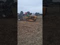 caterpillar cat D2 and trailer plough. Southwell ploughing match 2023