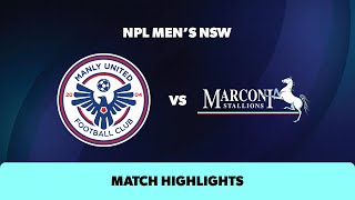 NPL Men's NSW Round 25 Highlights – Manly United v Marconi