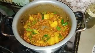 chicken aloo keema shimla mirch tasty recipe Shahana cooking ideas tasty recipe