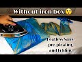 Heatless saree🥻pre-pleating Tutorial without iron box😱  Folding techniques 😍💯#saree #trending #video