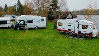 Latvia. Meeting of Latvian Caravaners Club “Golden Autumn”, camping Dole.