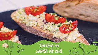 Reteta - Tartine cu salata de ou  | Bucataras TV