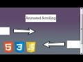 How to create animation on scroll | HTML CSS Javascript Tutorial