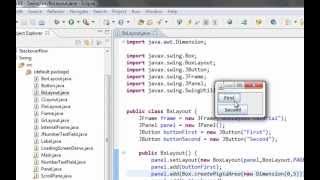 Java swing GUI tutorial #19: BoxLayout