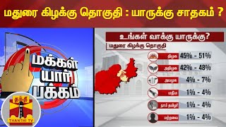 மதுரை கிழக்கு தொகுதி : யாருக்கு சாதகம் ? | மக்கள் யார் பக்கம்  | Thanthi TV Opinion Polls 2021