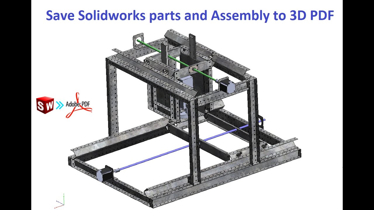 Get 3D Pdf From Solidworks - YouTube