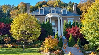 Beautiful Autumn Walk in Westmount, Quebec, Canada October 2022