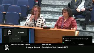 2024-11-19 Board of Education Special Meeting and Work Session