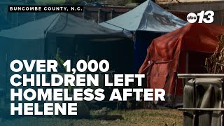 More than 1,000 children left without permanent homes in Buncombe County post-Helene