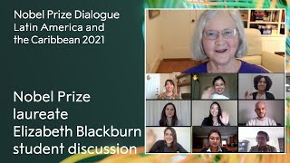 Nobel Prize laureate Elizabeth Blackburn talks with students. United by Science event.