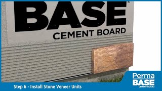 Thin Stone Veneer Wall System Installation with PermaBASE Cement Board