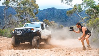 4WD DARGO Driving Billy Goats Track In Bad Condition! | Deep River Crossings and Bad Weather...