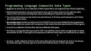13.1 User Defined Data Types