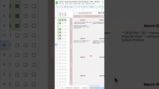 Plan your Social Media Content using a Google Sheets Spreadsheet #socialmedia #socialmediamanager