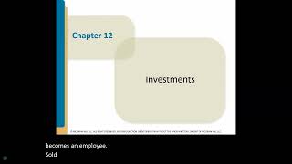Intermediate Accounting Chapter 12 | Debt Investments (Spiceland)