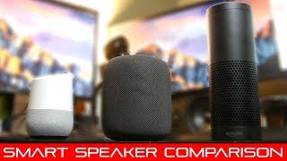 Home Pod vs Echo Plus vs Google Home - Smart Speaker Comparison