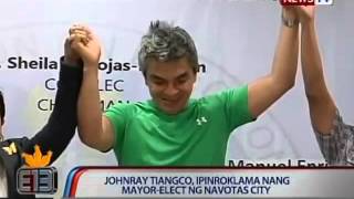 NTG: Johnray Tiangco, ipinroklama nang Mayor-elect ng Navotas City