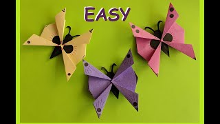 Простая бабочка оригами из бумаги |  How to make Origami paper butterflies