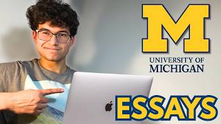 Reading My ACCEPTED University of Michigan Essays + UMich Admission Tips!