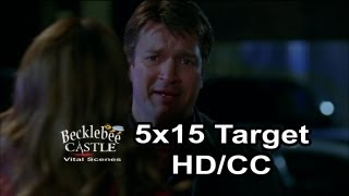 Castle 5x15 "Target"  Blood In The Van  (HD/CC/L↔L)