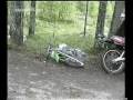 Funny Videos Dirtbike Crashes Into a Tree