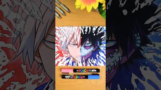 Drawing Todoroki shoto Vs Dabi - from My hero academia || Part 2 #shorts #drawing #myheroacademia