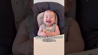 笑いのツボに入ったみたい　Baby cannot stop laughing #cutebaby #baby #babylaughing #笑う赤ちゃん #あかちゃんのいる生活 #可愛い赤ちゃん