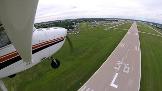 2019 Oshkosh RIPON-FISK Approach to Runway 36L with ATC Audio July 21, 2019