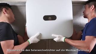 Huawei Sun2000-12/15/17/20KTL-M0 Installation Video Deutsch