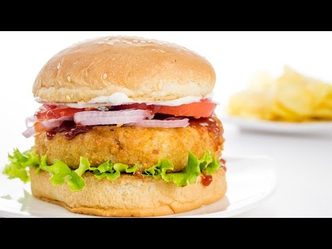 Veggie Burger Recipe | Indian Style Veg Aloo Tikki Burger Recipe Veggie Burger Recipe | Indian Style Veg Aloo Tikki Burger Recipe