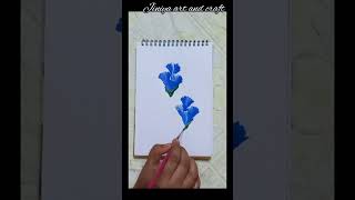| acrylic painting for beginners |flower painting | shorts | #acrylicpaintingforbeginners #shorts
