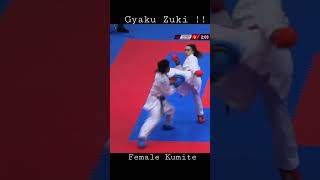 Amazing Female Kumite karate #shorts #karate #female #kumite #wkf