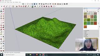 การสร้างพื้นที่ต่างระดับด้วยโปรแกรมSketchUp