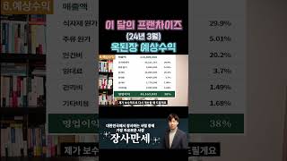 [프랜차이즈 창업] 월매출 1억 넘는다는 옥된장 예상수익