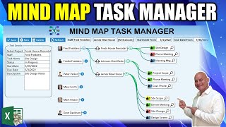 Build a Mind Map Task Manager in Excel That Updates With One Click