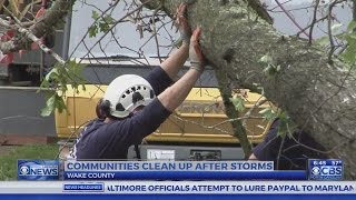 Cary residents deal with cleanup after recent severe weather