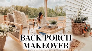 PATIO REFRESH + BACK PORCH STYLING IDEAS on a budget!