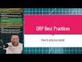 best practices for operating qrp ham radio