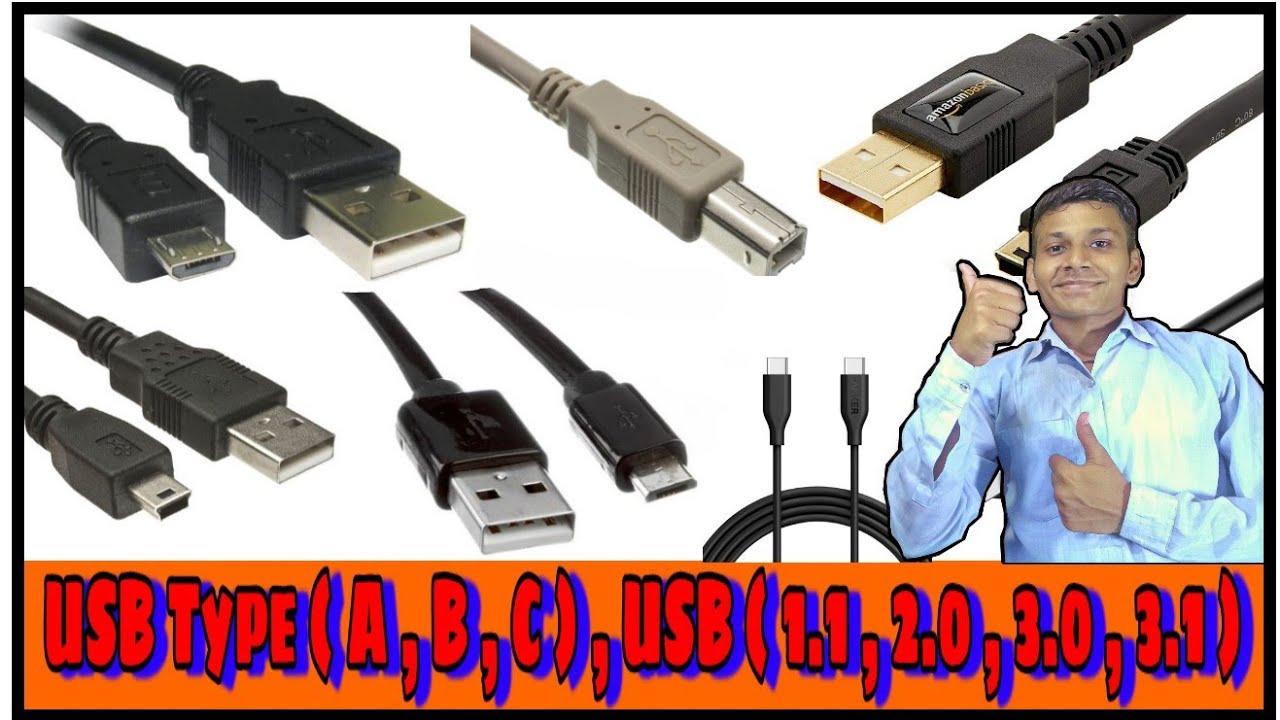 What's Difference Between USB Type ( A , B , C ) , USB ( 1.1 , 2.0 , 3. ...