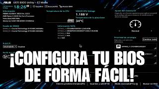 Configura TU BIOS ASUS de FORMA FÁCIL ¡En Pocos Pasos!