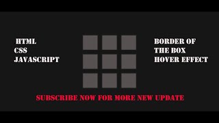Interactive Box Hover Effect Tutorial: HTML CSS and JS | CodingSanchar